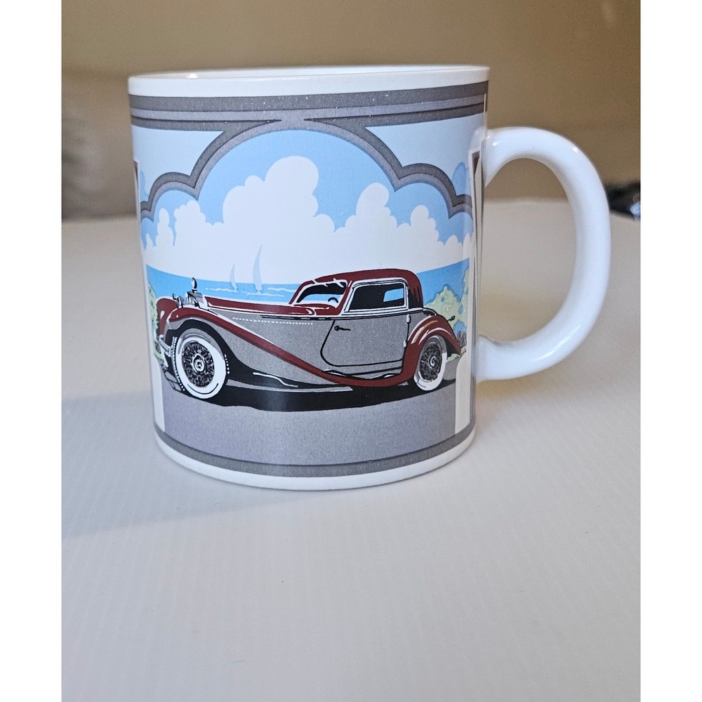 Vintage 1992 Waechtersbach Biarritz Art Deco Classic Car Coffee Mug
